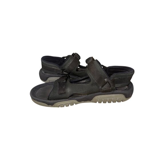 Orvis Mens Outdoor Trail Hiking Sport Water Sandals 13 Black Hook Loop Straps - Picture 8 of 9